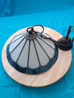 glas in lood hanglamp twee stuks, Ophalen of Verzenden, Gebruikt, Glas, Minder dan 50 cm