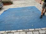 Blauw tenttapijt 3,5x3,9, Caravans en Kamperen, Kampeeraccessoires, Ophalen, Gebruikt