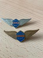 Vliegmaatschappij Vaisa junior skipper + stewardess spelden., Ophalen of Verzenden, Gebruikt, Overige typen
