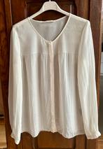 Ecru zijden bloesje Vanilia- Mt XS (34) - Zo goed als nieuw, Kleding | Dames, Blouses en Tunieken, Vanilia, Wit, Ophalen of Verzenden