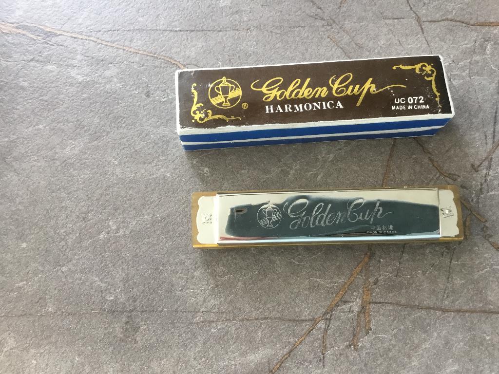 Mondharmonica, Muziek en Instrumenten, Blaasinstrumenten | Mondharmonica's, Ophalen, Gebruikt, Overige typen, Met koffer of doosje