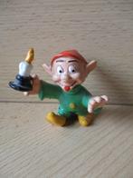 Disney Sneeuwwitje Dopey poppetje met kaars Bullyland 5,5cm, Verzamelen, Disney, Gebruikt, Ophalen of Verzenden