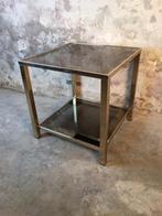 Gold plated messing bijzettafel van Belgo Chrome, Ophalen of Verzenden, Huis en Inrichting