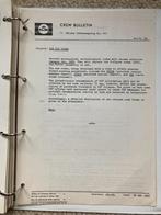 Map KLM Koninklijke Luchtvaart Mij Crew Bulletins 1967-1982, Verzenden, Gebruikt, Boek of Tijdschrift