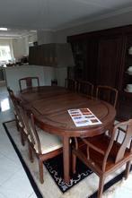 Rosewood Eetkamerset - Tafel uitschuifbaar + 8 stoelen, Ophalen, Gebruikt, 6 tot 8 stoelen