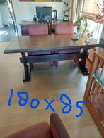 Zware eiken eethoektafel, Huis en Inrichting, Ophalen of Verzenden, Gebruikt, Rechthoekig