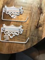 2 witte brocante wc rolhouders sommerfield riverdale, Huis en Inrichting, Badkamer | Badtextiel en Accessoires, Ophalen of Verzenden