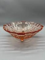 Art Deco Rosaline Fruitschaal 30's, Antiek en Kunst, Antiek | Glas en Kristal, Ophalen of Verzenden
