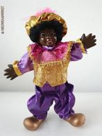 Authentieke etalage zwarte Piet pop - 22cm, paars/goud/roze, Diversen, Sinterklaas, Verzenden, Zo goed als nieuw