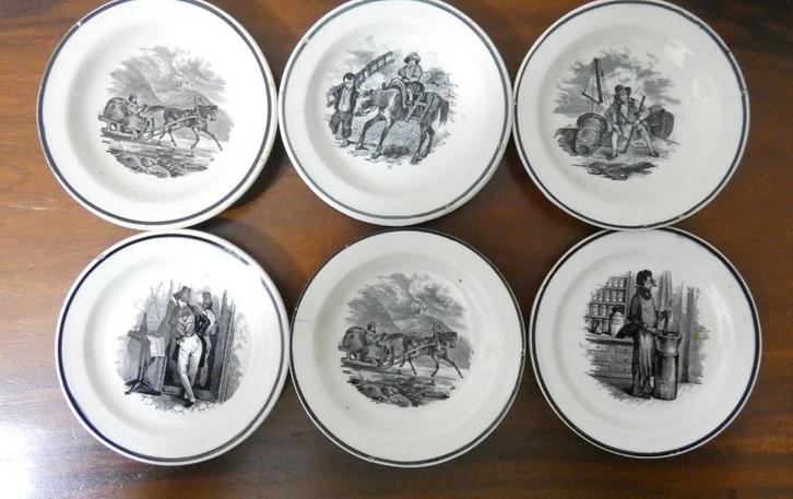 6 petit four schaaltjes - onbekend [1544], Antiek en Kunst, Antiek | Servies los, Ophalen