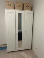 Brimnes kledingkast met spiegel - IKEA, Ophalen, 100 tot 150 cm, Zo goed als nieuw, 150 tot 200 cm