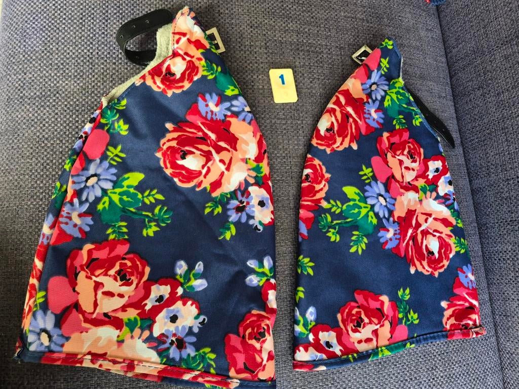 Basil Fiets Handwarmers Set - Roses - blauw/rood ZGAN Set 1, Ophalen of Verzenden, Zo goed als nieuw, Basil