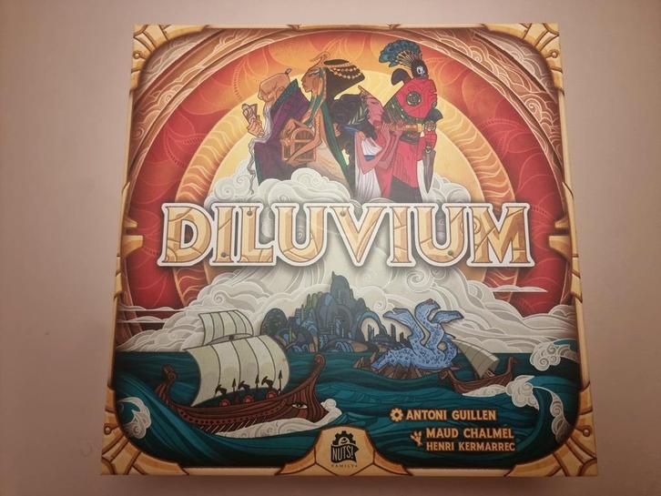 Diluvium Bordspel - Ontdek de Verloren Wereld!, Hobby en Vrije tijd, Gezelschapsspellen | Bordspellen, Zo goed als nieuw, Een of twee spelers