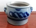 Vintage Keulse bloempot grijs / blauw 1,5 liter € 17,50, Tuin en Terras, Bloempotten, Gebruikt, Rond, Binnen, Ophalen of Verzenden