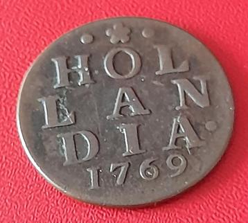 duit Holland 1769 beschikbaar voor biedingen