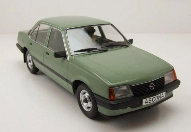 1:18 Opel Ascona C uit 1081 Lichtgroen Model Car Groep, Hobby en Vrije tijd, Modelauto's | 1:18, Nieuw, Auto, Overige merken, Ophalen of Verzenden