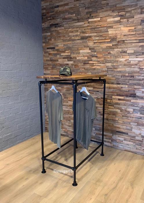 Steigerbuis kledingrek met houten schap, Kleding | Dames, Kledingrekken, Nieuw, Ophalen of Verzenden