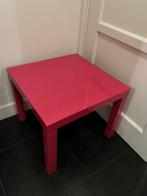 IKEA LACK tafeltje roze 55x55, 2 stuks!, Gebruikt, Tafel(s), Ophalen