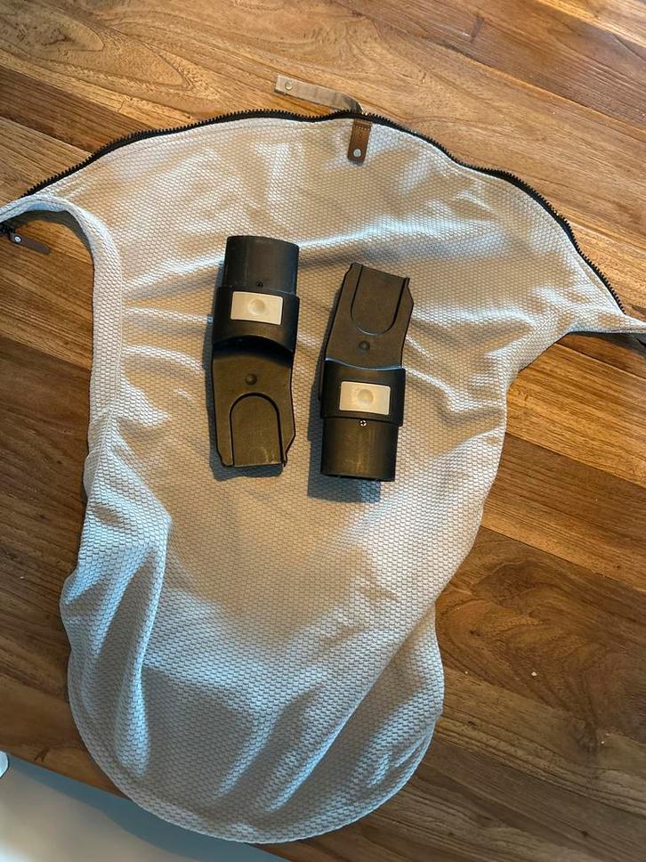 Joolz Geo 2 Autostoeladapters + Zonnedoek comfort cover, Kinderen en Baby's, Kinderwagens en Combinaties, Gebruikt, Kinderwagen