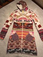 Kooi knitwear lang vest rood / creme mt 36, Kleding | Dames, Truien en Vesten, Ophalen of Verzenden, Zo goed als nieuw, Maat 36 (S)