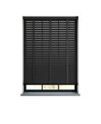 Zwarte houten jaloezieën met ladderband - 110x200cm, Huis en Inrichting, 100 tot 150 cm, Zwart, Nieuw, Ophalen of Verzenden
