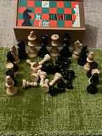 Vintage Jeu d'Echec Staunton Schaakspel Compleet, Ophalen of Verzenden