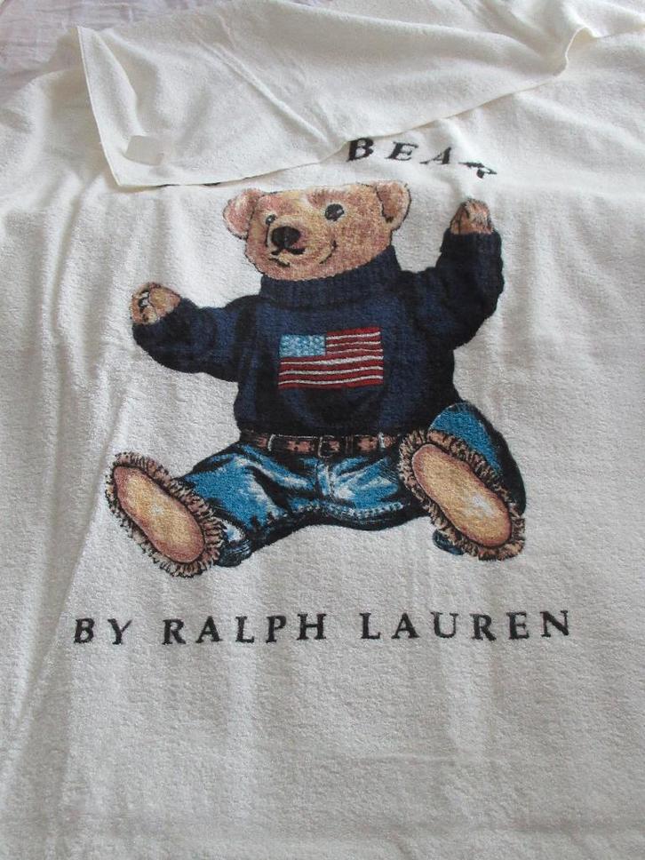 1 RALPH LAUREN STRANDLAKEN - POLO BEAR by Lauren, badlaken, Huis en Inrichting, Badkamer | Badtextiel en Accessoires, Nieuw, Handdoek