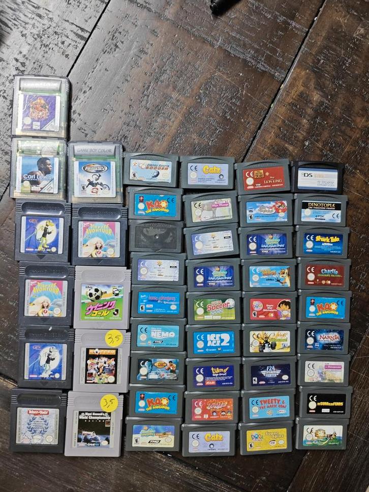 Partij 47 Gameboy spelletjes, Spelcomputers en Games, Games | Nintendo Game Boy, Gebruikt, Avontuur en Actie, 1 speler, Vanaf 3 jaar
