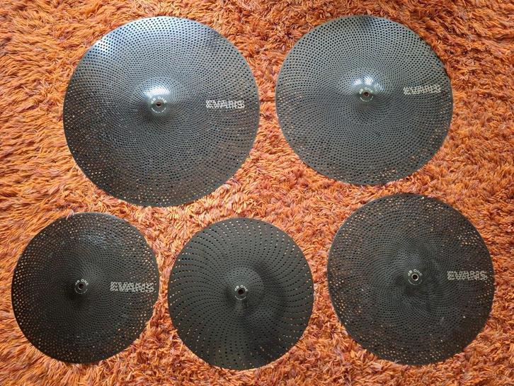 Evans DB One silent cymbal pack low noise bekkenset bekkens, Muziek en Instrumenten, Instrumenten | Onderdelen, Zo goed als nieuw