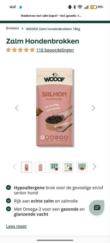 Wooof zalm  beschikbaar voor biedingen