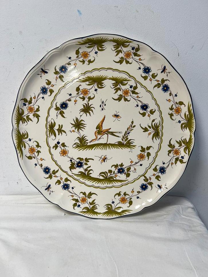 Te Koop : Wandbord Vieux Moustier France Italie Bord, Antiek en Kunst, Antiek | Wandborden en Tegels, Ophalen of Verzenden