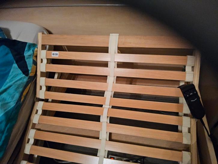Elektrische Verstelbare Lattenbodems 2 stuks een prijs, Huis en Inrichting, Slaapkamer | Bedden, Gebruikt, Eenpersoons, 80 cm