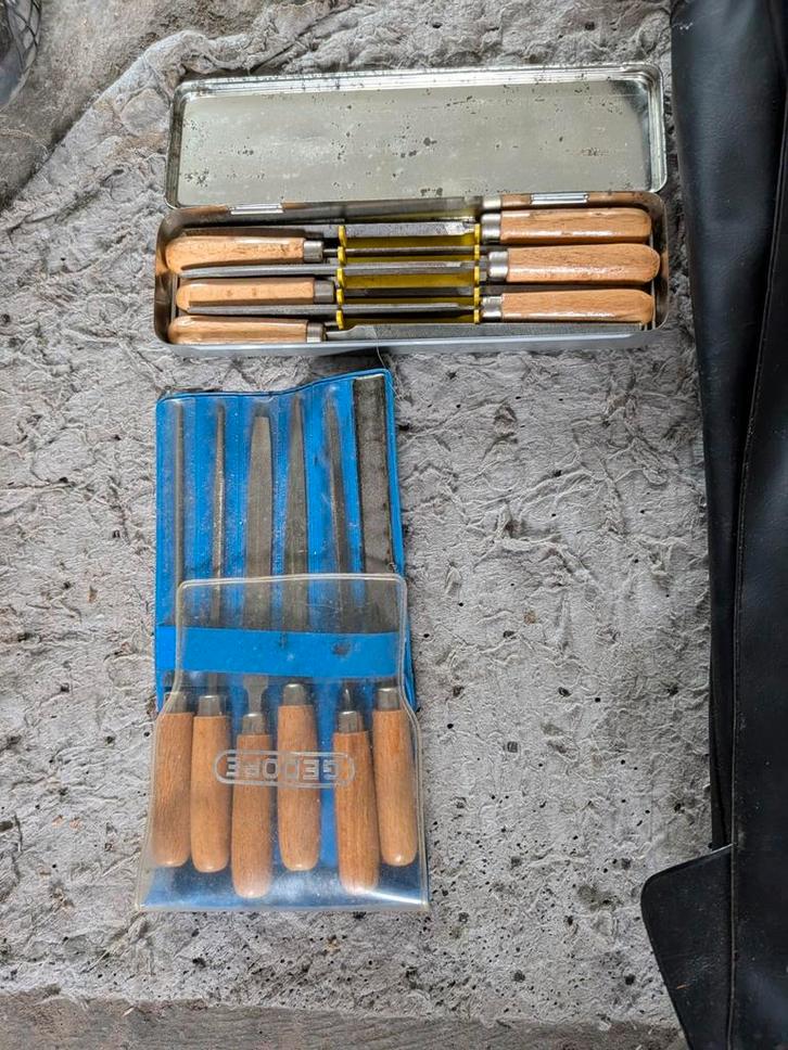 Set Vijlen in Doos & Gedore Vijlenset, Doe-het-zelf en Verbouw, Gereedschap | Handgereedschap, Gebruikt, Ophalen of Verzenden