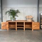 Antieke werkbank, houten dressoir, vintage kast, toonbank, Antiek en Kunst, Ophalen