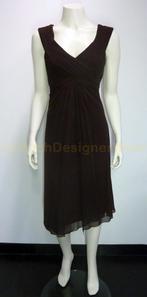 TADASHI jurk US8|EU36 donkerbruin NIEUW+LABELS ap:€275, Bruin, Verzenden, Nieuw, Maat 36 (S)