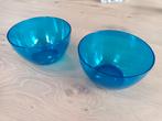 2 plastic kunststof blauwe schaaltjes blauw schaaltje, Huis en Inrichting, Keuken | Servies, Overige materialen, Gebruikt, Ophalen of Verzenden