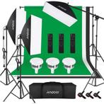 Studio Fotografie Licht Kit Softbox Verlichting Set Met Afst, Audio, Tv en Foto, Fotografie | Fotostudio en Toebehoren, Nieuw