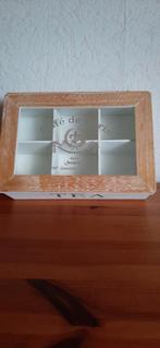 NIEUW THEEKISTJE hout, Huis en Inrichting, Ophalen of Verzenden, Nieuw