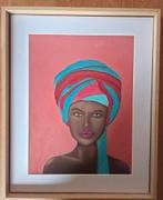 Pastel Schilderij met Lijst, Ophalen of Verzenden