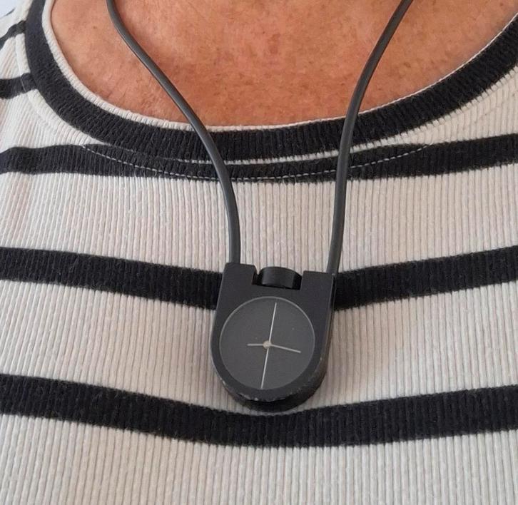 Design halshorloge Bruno Ninhaber van Eijben, Sieraden, Tassen en Uiterlijk, Horloges | Dames, Gebruikt, Overige merken, Staal