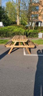 Degelijke picknicktafel 2 - 4 - 6 - 8 - 10 - 12 - 16 pers., Tuin en Terras, Tuinsets en Loungesets, Nieuw, Hout, Ophalen