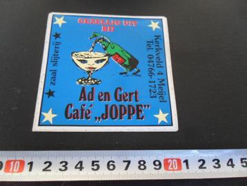 sticker Meijel Gezellig uit bij Ad en Gert Café JOPPE  beschikbaar voor biedingen