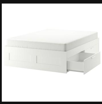 Brimnes IKEA Bedframe 180x200 met lades (zonder lattenbodem) - afbeelding 1