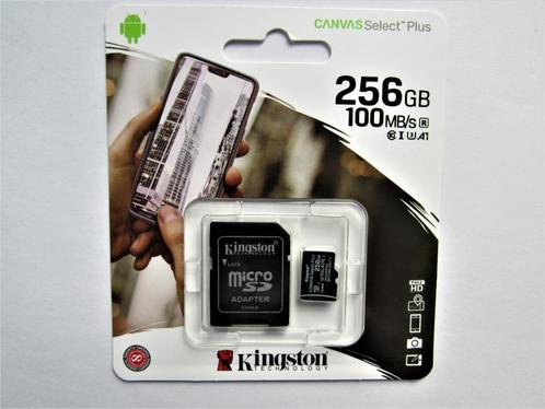 Kingston micro SD kaart 256GB nieuw, Audio, Tv en Foto, Fotografie | Geheugenkaarten, Nieuw, SD, 256 GB, Smartphone, Ophalen of Verzenden