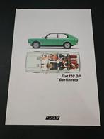 Brochure Fiat 128 3P "Berlinetta, Ophalen of Verzenden, Zo goed als nieuw, Overige merken