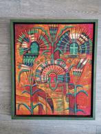 Professioneel Ingelijst Abstract Kunstwerk, Antiek en Kunst, Kunst | Schilderijen | Abstract, Ophalen