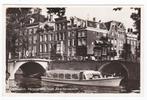 Ansichtkaart Amsterdam Herengracht Reguliersgracht 1954, Ophalen of Verzenden, 1940 tot 1960, Gelopen, Noord-Holland