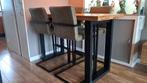 bartafel met stoelen, 50 tot 100 cm, Zo goed als nieuw, 150 tot 200 cm, Vier personen