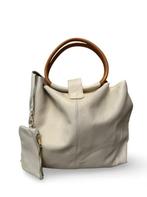 Nieuwe big shopper crème leder, Sieraden, Tassen en Uiterlijk, Tassen | Damestassen, Ophalen of Verzenden, Nieuw, Beige, Shopper