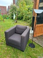 Grijze Stoel van Woood met IKEA Lamp, Huis en Inrichting, Fauteuils, Ophalen, Gebruikt, 75 tot 100 cm, 75 tot 100 cm